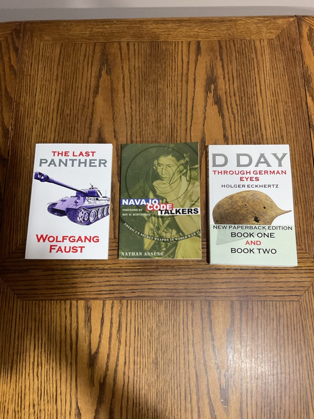 Last Panther, Navajo Code Talkers & D Day Through German Eyes 3 military books 📚